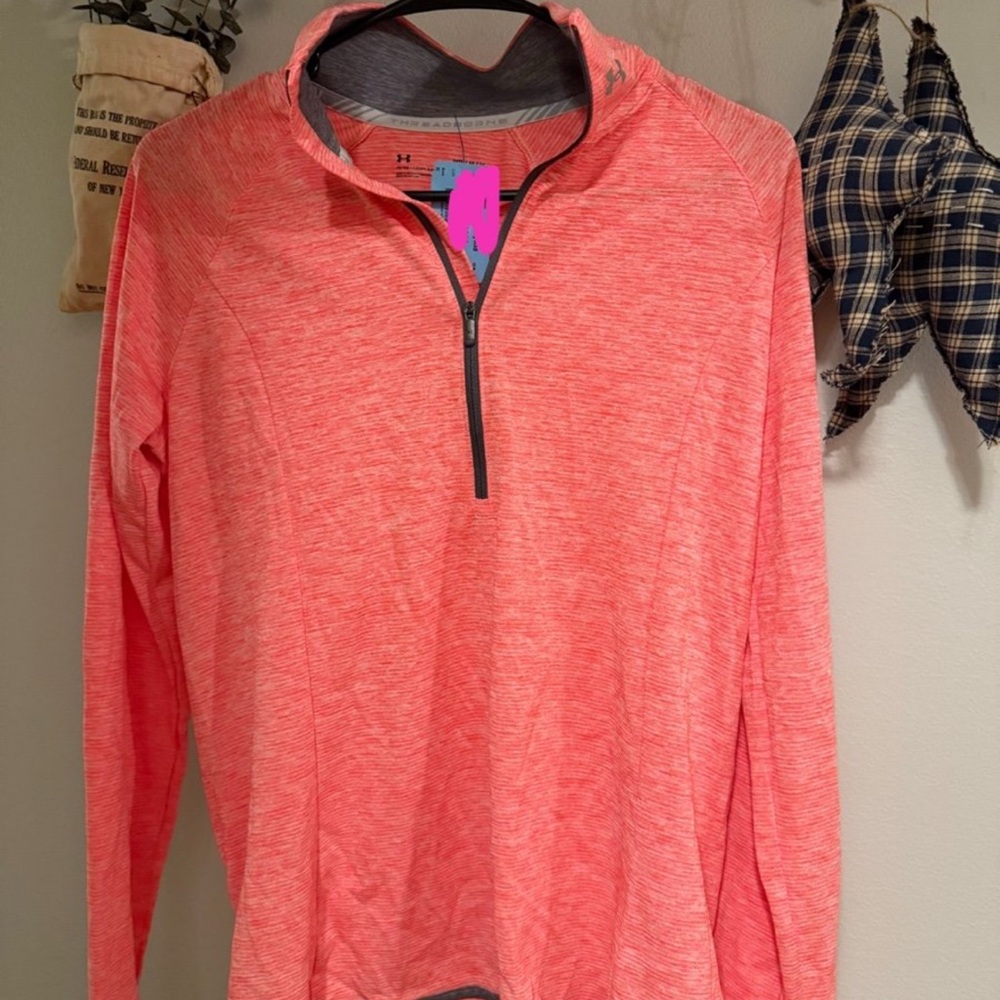 Under Armour Coral Quarter-Zip Top